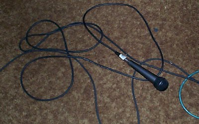 Jackie's rock mic.